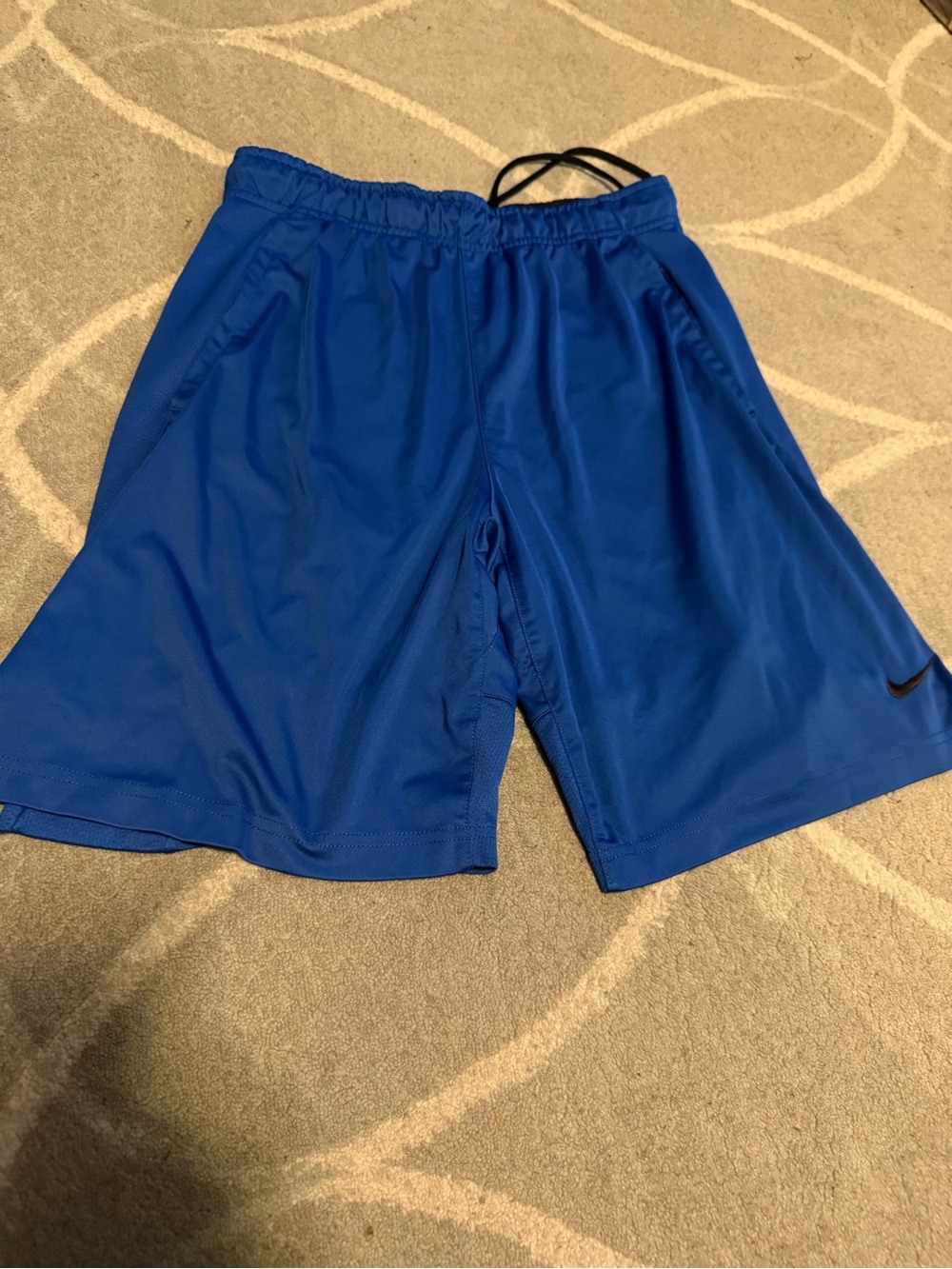 Nike Royal Blue Athletic Shorts with Drawcord